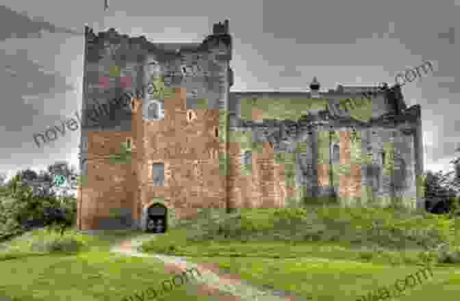 A Grand Exterior View Of Doune Castle, A Historical Fortress With Turrets And A Drawbridge. Mini Kilt Tours On The Trail Of Outlander Perth To Inverness