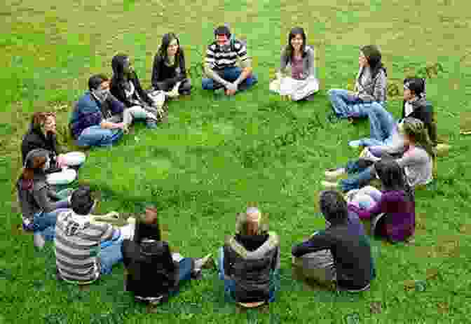 A Group Of People Sitting In A Circle, Sharing Stories. Visions Of Spain: A Medley Of Memoir History And Anecdote