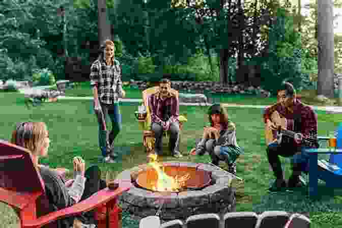 A Group Of People Standing Around A Campfire, Talking And Laughing. Visions Of Spain: A Medley Of Memoir History And Anecdote