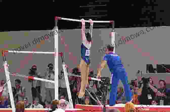 A Gymnast Performing On The Uneven Bars, With Her Coach Looking On. The Silver Lining: The Intersection Of Sexual Assault And Anxiety Through The World Of Gymnastics