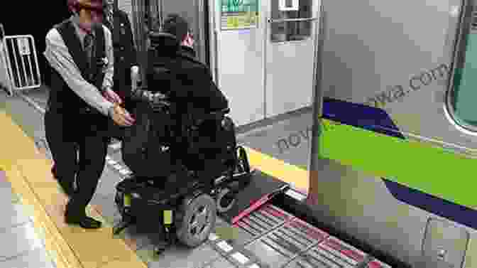 A Wheelchair User Boarding An Accessible Train In Japan. Accessible Travel In Japan: We Provide You With Information Of Accessibility In Japan