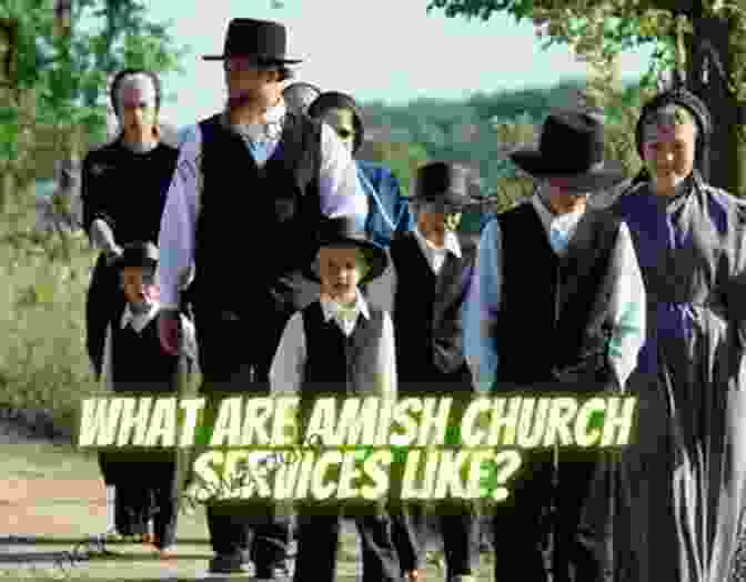 An Amish Church Service With The Congregation Gathered In Prayer The Amish Grandson: Amish Christmas Romance