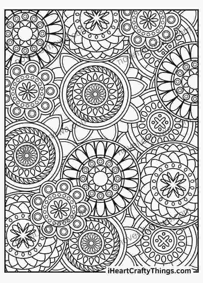 Cover Of 'Fun And Stress Relieving Coloring Patterns' Featuring A Vibrant Mandala Design ADULT COLORING BOOK: FUN AND STRESS RELIEVING COLORING PATTERNS