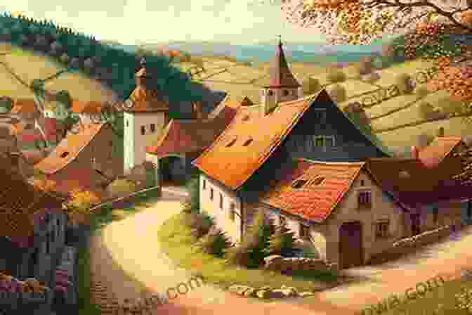 Quaint Village Scene With Traditional Houses And Lush Greenery The English Lesson (Greek Village 11)