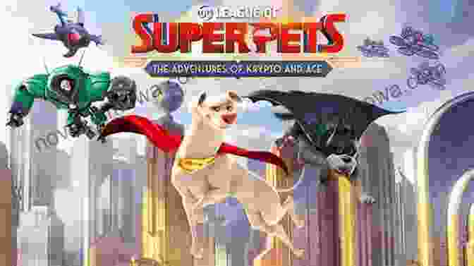 Super Pets Showdown Book Cover Featuring Krypto, Ace The Bat Hound, And Other Super Pets Super Pets Showdown (DC Super Pets) Sarah Hines Stephens