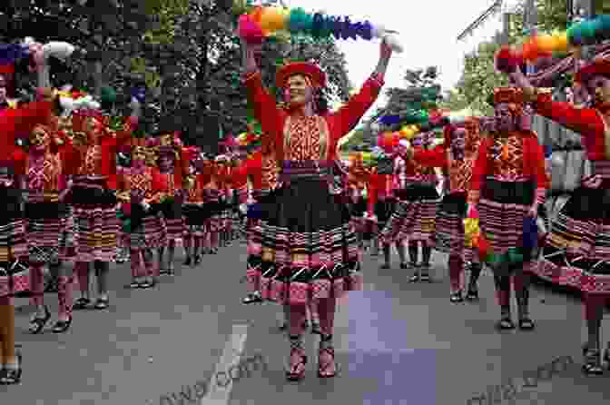 Traditional Peruvian Dancers Performing In Colorful Costumes Inca Land Peru Sergio J Lievano