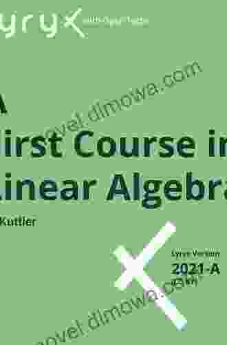 First Course In Linear Algebra A